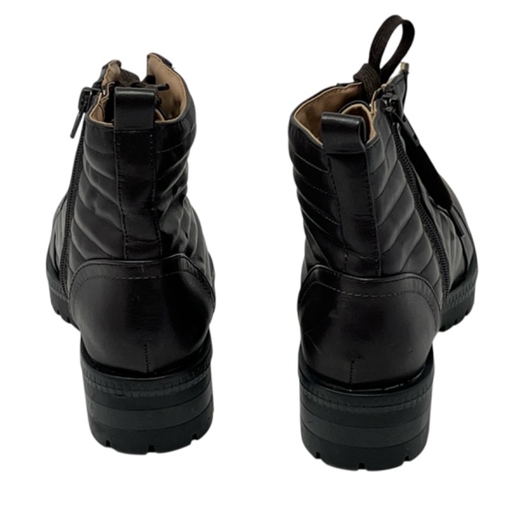 Life Stride In Motion Stormy Combat Faux Leather Lace Up  Ankle Boots Size 6M - Picture 10 of 12